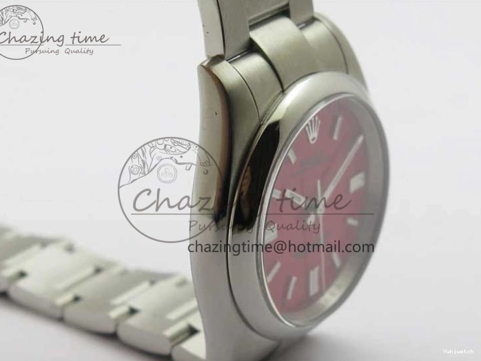126000 1:1 Steel Perpetual Oyster Edition KRF Dial 36mm Best Red 904L A2824 0318